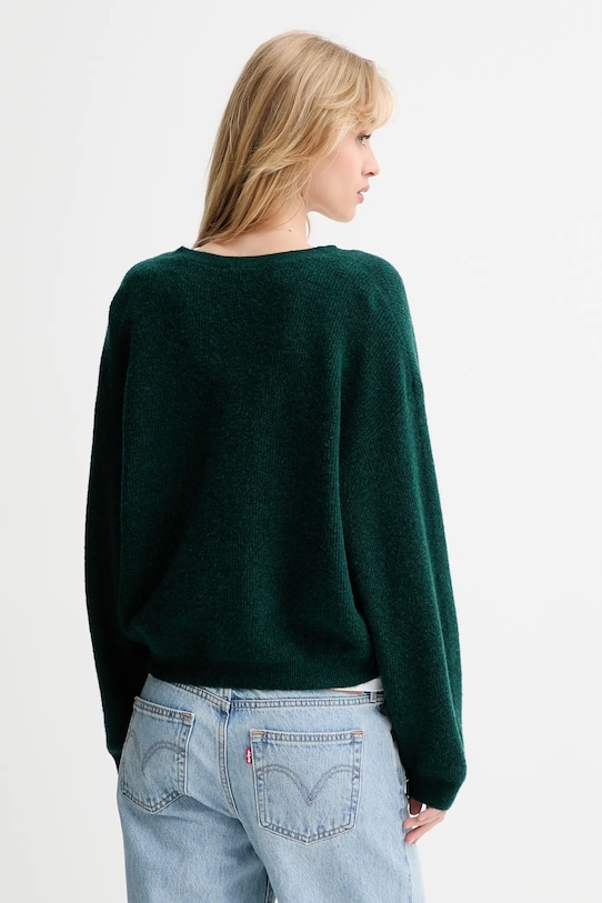 Îmbrăcăminte American Vintage cardigan de lână RAX19C turcoaz