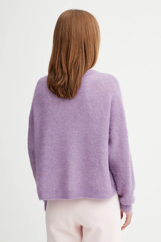 Îmbrăcăminte American Vintage cardigan din lână NEN19A violet