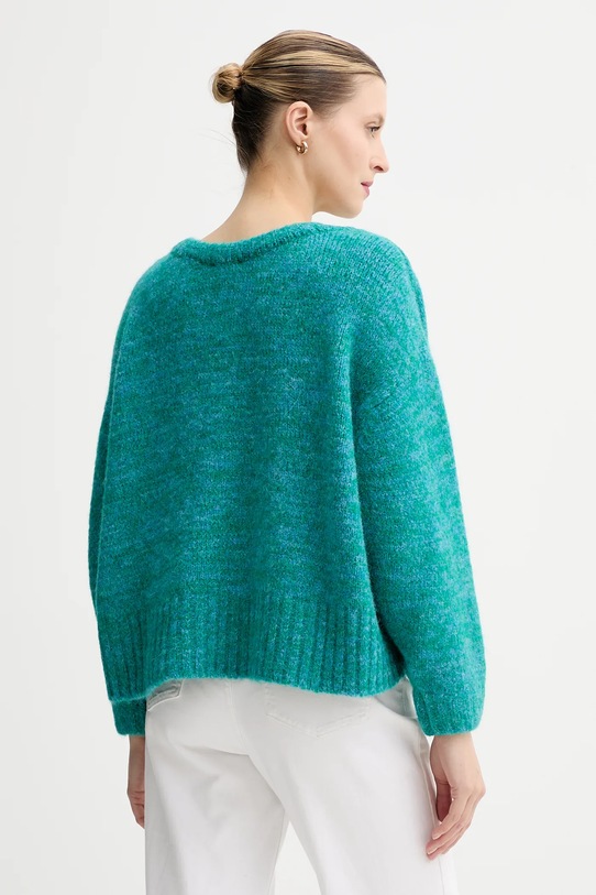 Odzież American Vintage sweter z dodatkiem wełny EAST18VM turkusowy