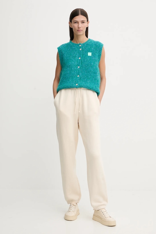 American Vintage kamizelka z dodatkiem wełny EAST19MM turkusowy AW25