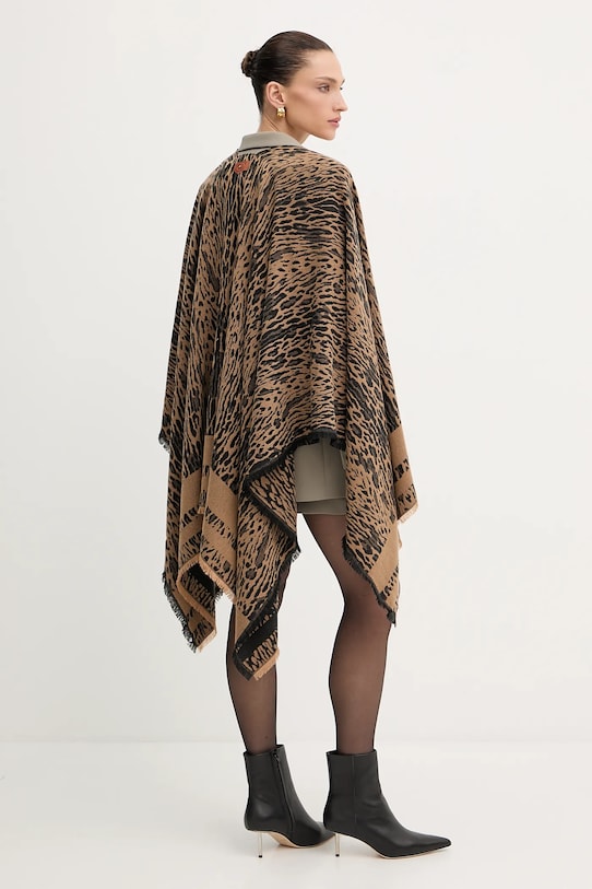 Odzież Liu Jo poncho 2F5032.T0300 brązowy