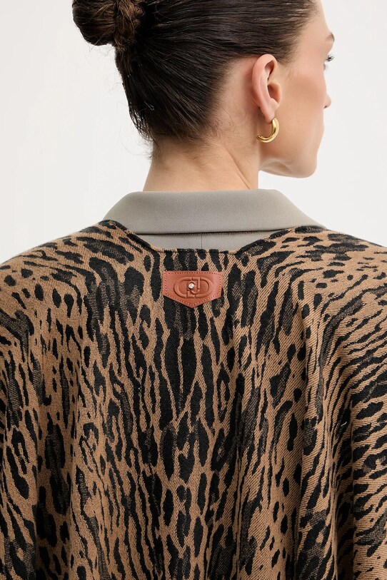 Liu Jo poncho brązowy 2F5032.T0300
