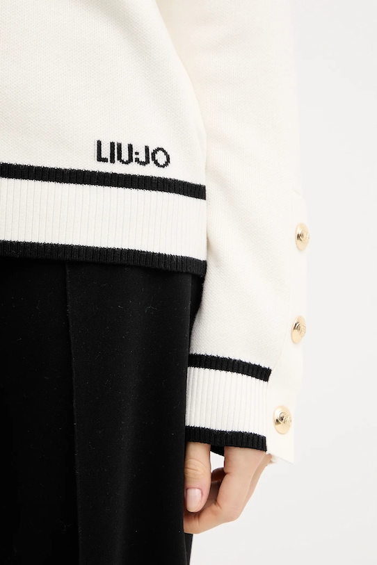 Πουλόβερ σε μείγμα μεταξιού Liu Jo TF5229.MS59L μπεζ