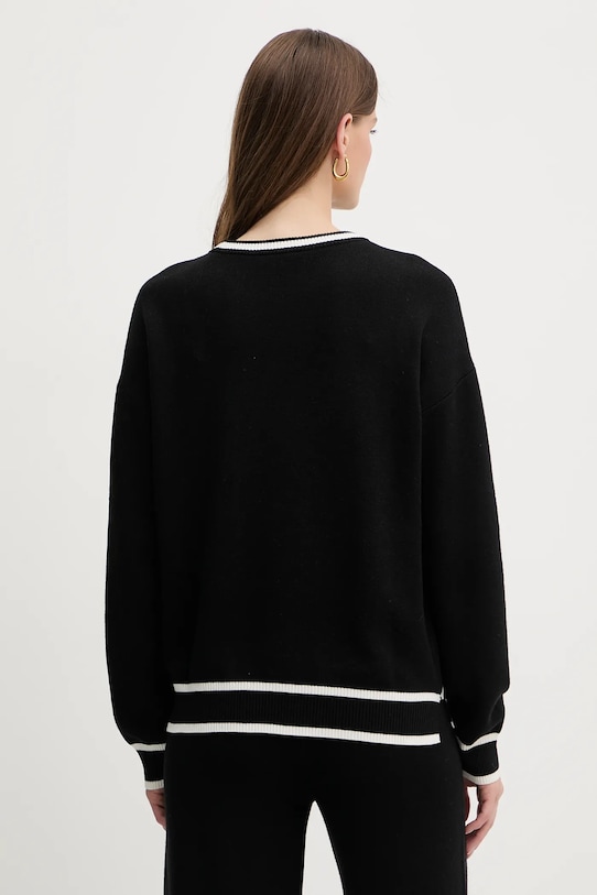 Odzież Liu Jo sweter z domieszką jedwabiu TF5230.MS59L czarny