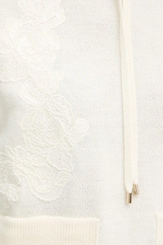 Ermanno Firenze sweter z dodatkiem wełny 57TM034E85 beżowy