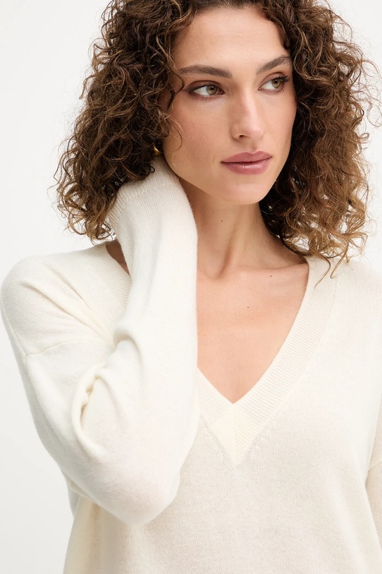 Ermanno Scervino pulover de lână bej 57TM049E55
