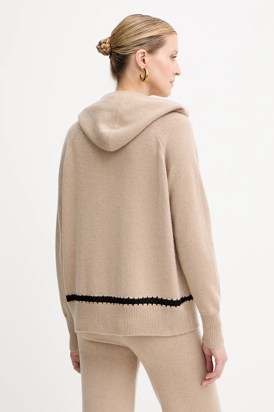 Odzież Ermanno Scervino bluza wełniana 57TN037E54 beżowy