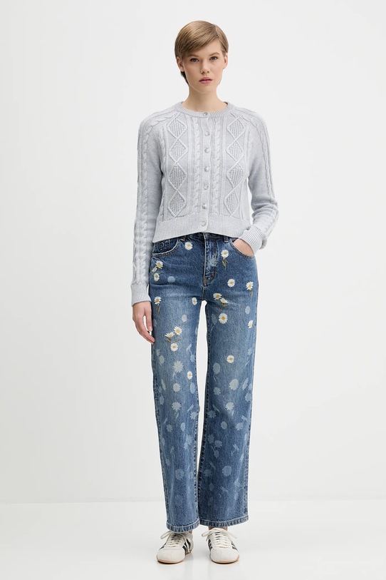 Abercrombie & Fitch kardigan KI150.5308.112 szary AW25