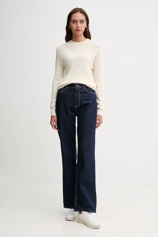 Lacoste pulover de lână AF4160 bej AW25