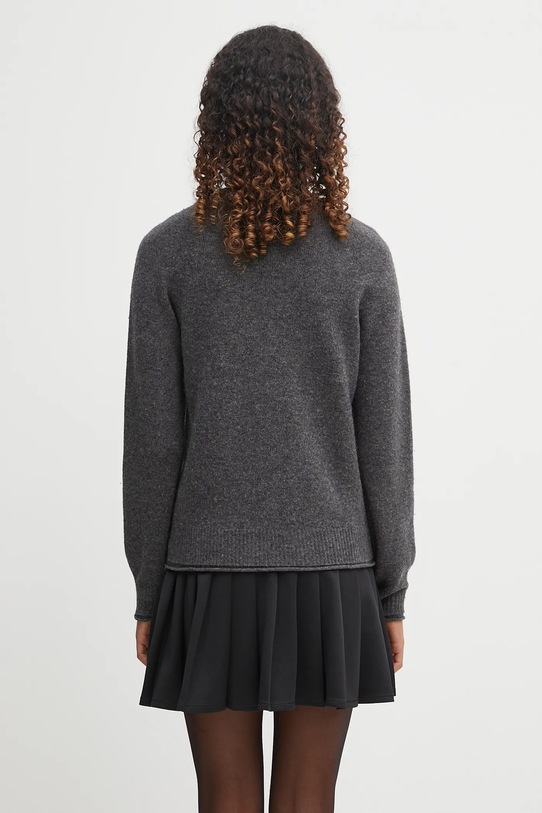 Odzież Lacoste sweter wełniany AF4160 szary