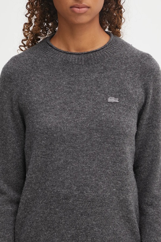Lacoste sweter wełniany szary AF4160