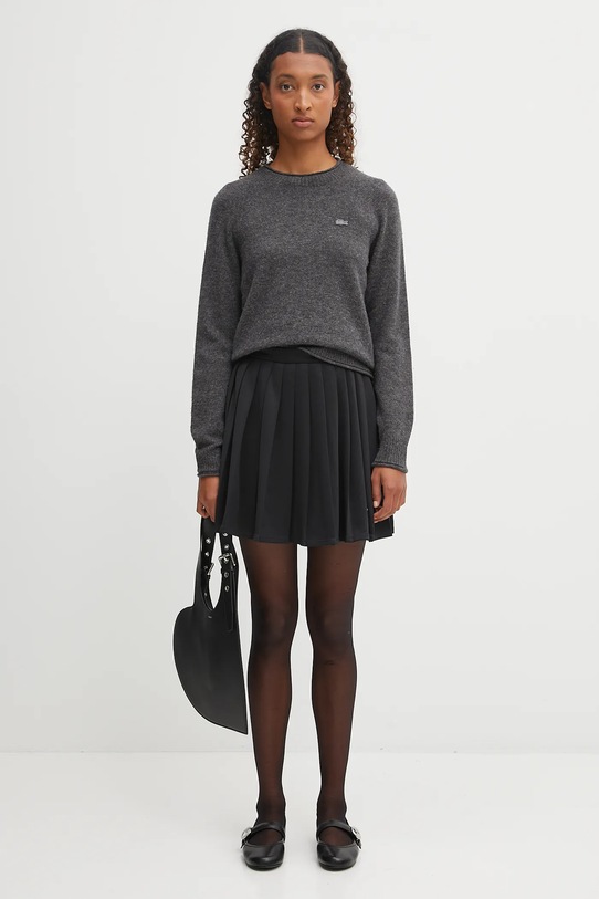 Lacoste sweter wełniany AF4160 szary