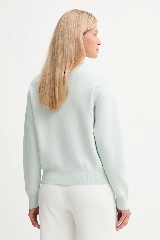 Îmbrăcăminte Kenzo pulover din amestec de lână FF62PU7303BG turcoaz