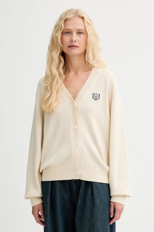 Одежда Кардиган с шерстью Kenzo FF62CA7123LI бежевый