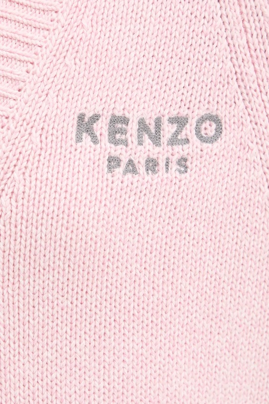 Kenzo kardigan z dodatkiem wełny FF62CA7143LA różowy