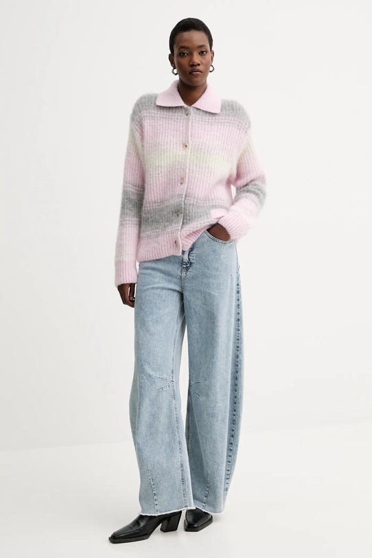 Kenzo kardigan z wełną FF62CA7043CG różowy AW25
