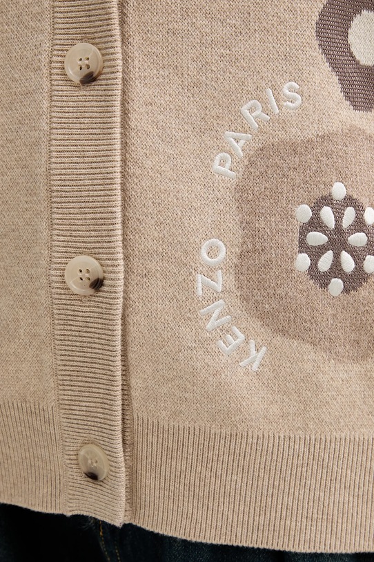 Кардиган с шерстью Kenzo FF62CA7023CR бежевый