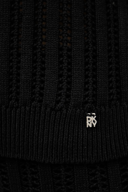 Dkny cardigan din bumbac DJ5R0684 negru