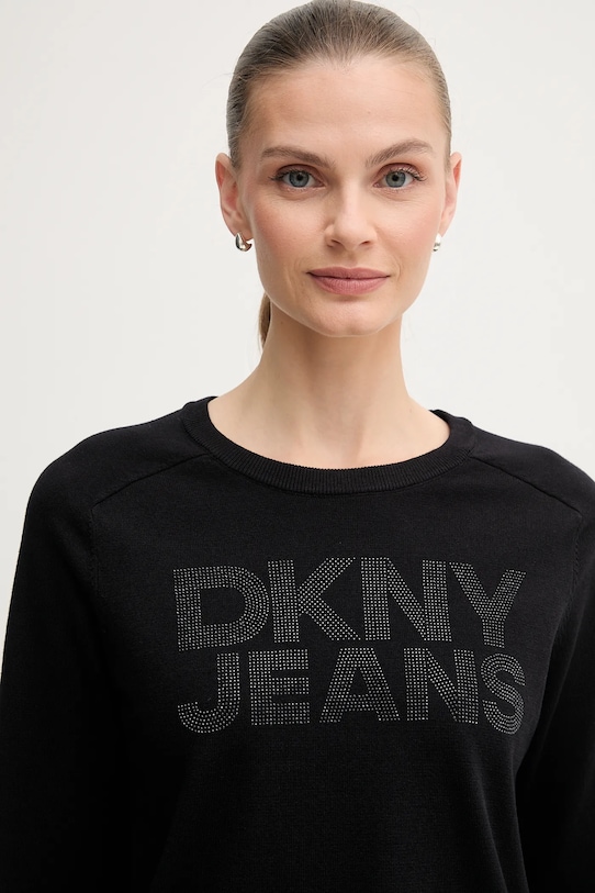 Dkny sweter czarny DJ4R0454