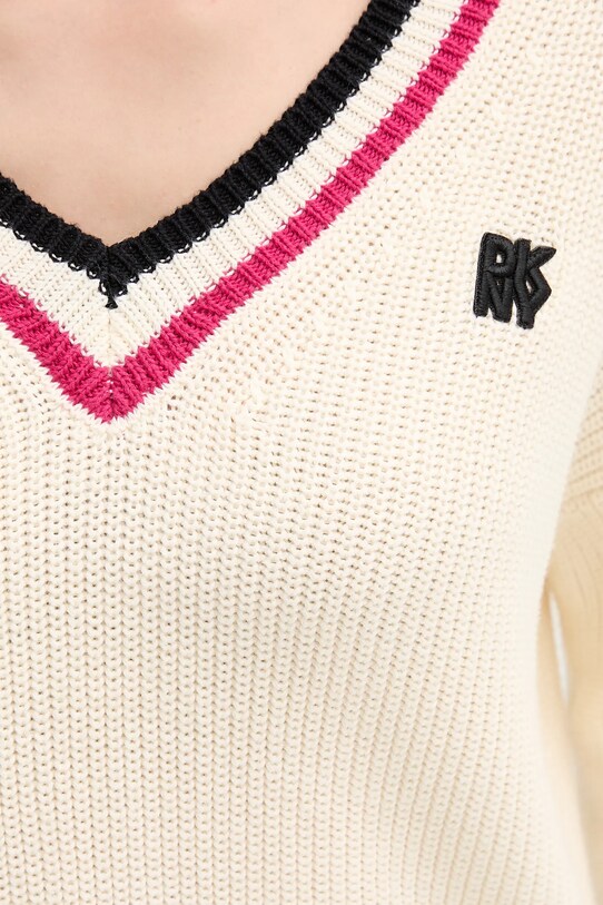 Dkny sweter bawełniany DJ5R0730 beżowy