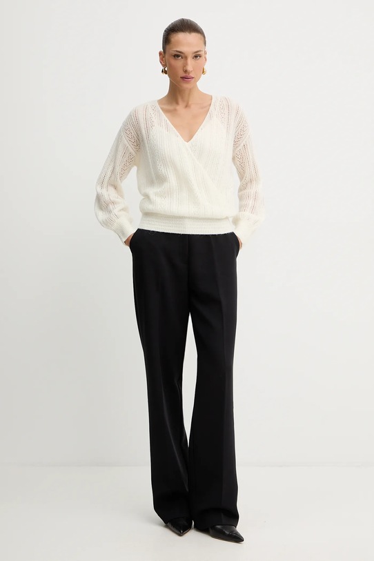 Guess sweter z dodatkiem wełny IZABELLA W5BR90.Z3HQ0 beżowy AW25