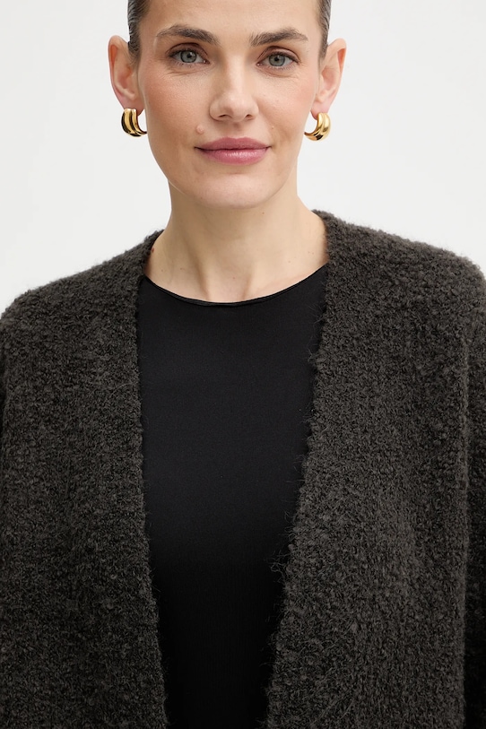 Guess kardigan z domieszką wełny BENIKO szary W5BR54.Z0702