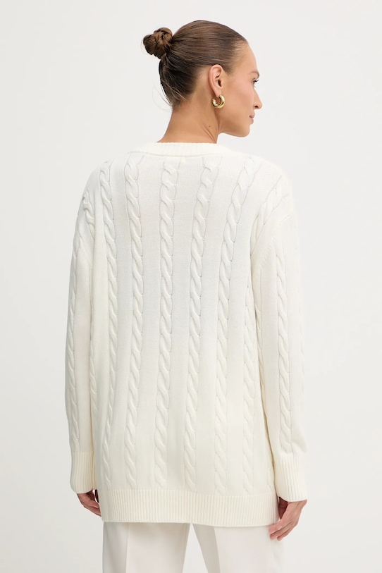 Odzież Guess kardigan z dodatkiem wełny ELSA W5BR37.Z1192 beżowy