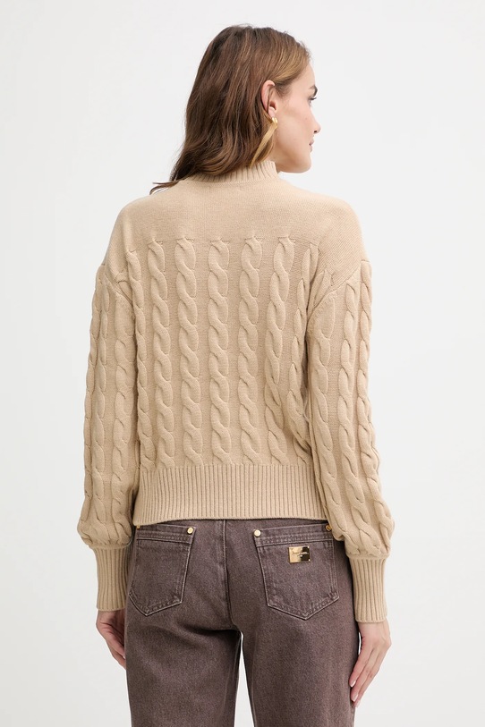 Odzież Guess sweter z dodatkiem wełny ELSA W5BR30.Z1192 beżowy