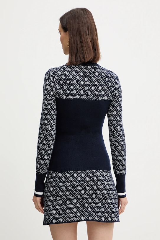 Îmbrăcăminte Guess pulover din amestec de lână AUBREY W5BR24.Z3JD2 bleumarin