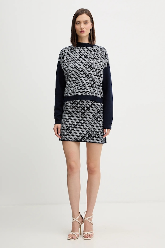 Guess sweter z domieszką wełny AUBREY W5BR23.Z3JD2 granatowy NC25
