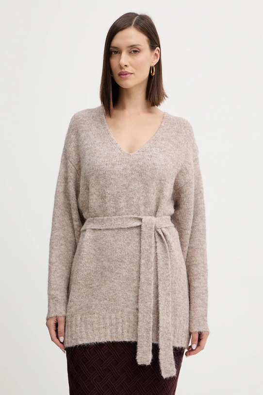 Guess maglione in misto lana KIYOKA melange marrone W5BR0P.Z4302