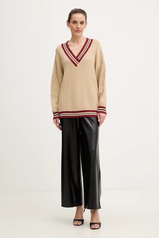 Guess sweter LINA W5BR0C.Z2ZK2 beżowy AW25