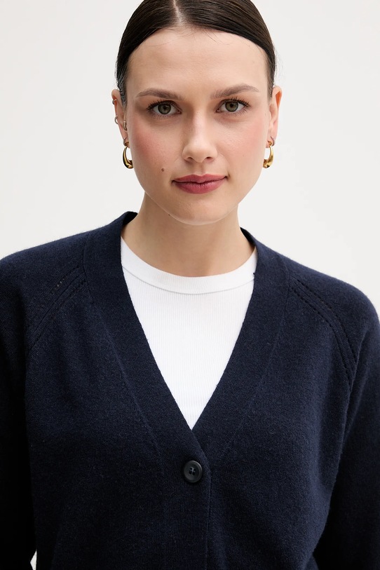 Sisley cardigan con lana blu navy 102HM602Q