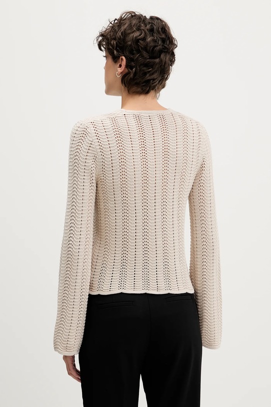 Odzież Sisley sweter bawełniany 1494M106O beżowy