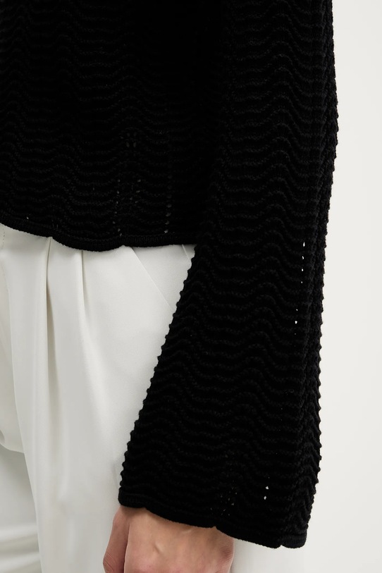 Sisley sweter bawełniany 1494M106O czarny