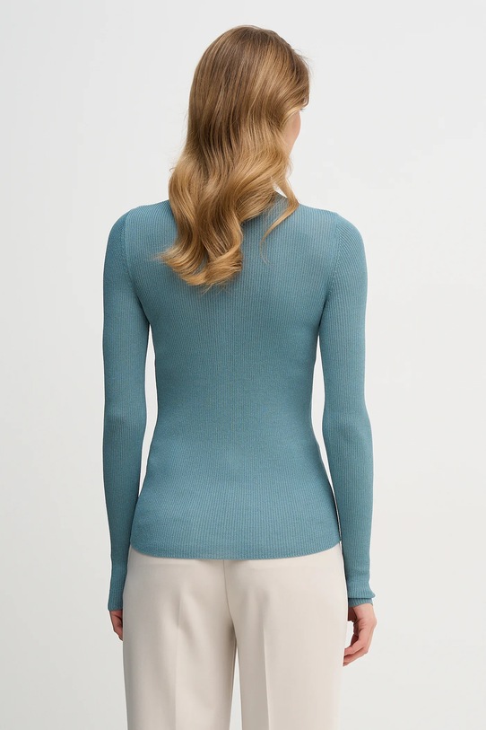 Odzież Sisley sweter 19EQM2024 turkusowy