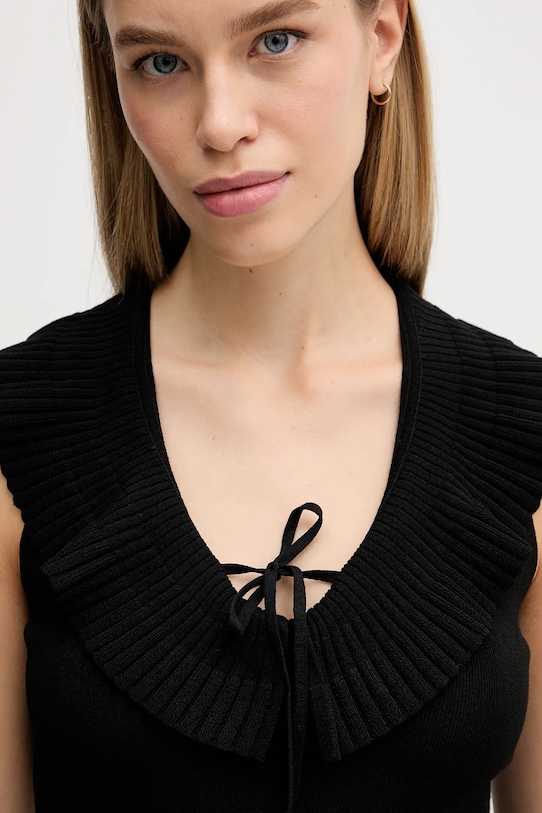 Sisley bluzka czarny 1H7PMH00K