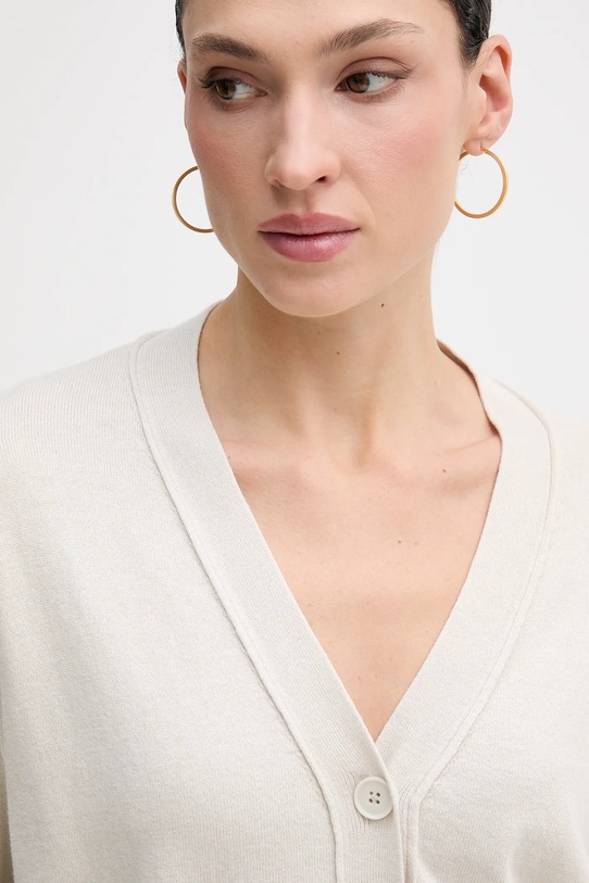 Sisley cardigan din amestec de lână bej 1KHTM602P