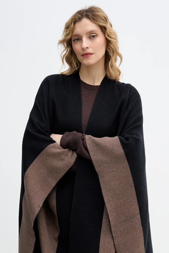 Pončo Sisley čierna 6X7PWU027