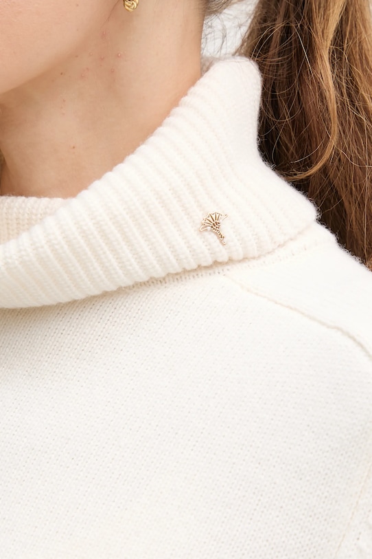 Joop! sweter z dodatkiem wełny 30049417 beżowy