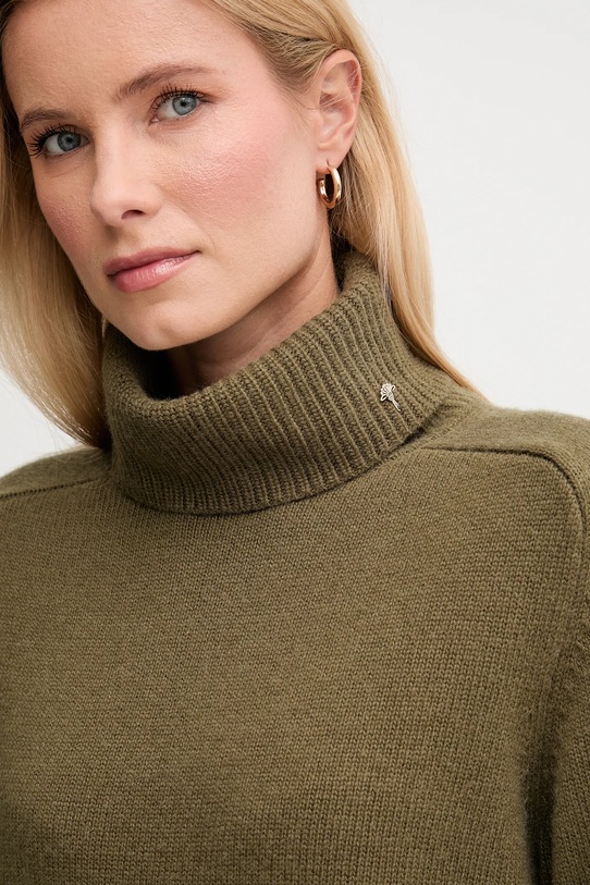 Joop! sweter z dodatkiem wełny zielony 30049417