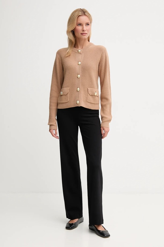 Joop! kardigan z dodatkiem wełny 30049419 beżowy AW25