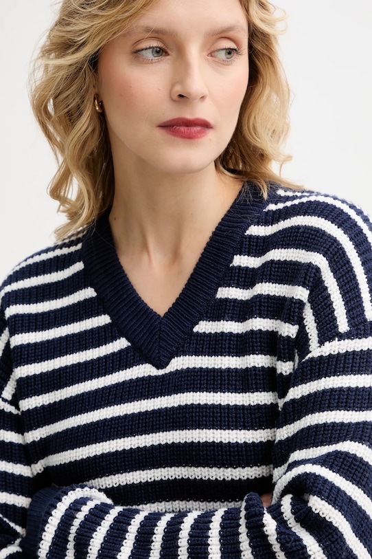 Levi's sweter z domieszką wełny granatowy 0037O