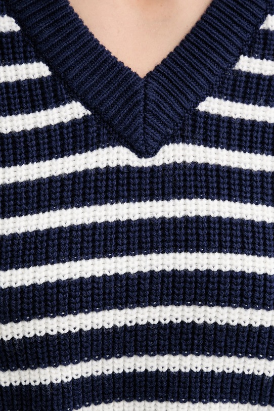 Levi's sweter z domieszką wełny 0037O granatowy