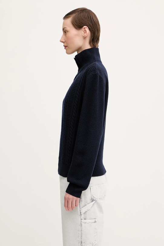 Vlněný svetr A.P.C. Pull Thea WVBCZ.F23426 námořnická modř AW25