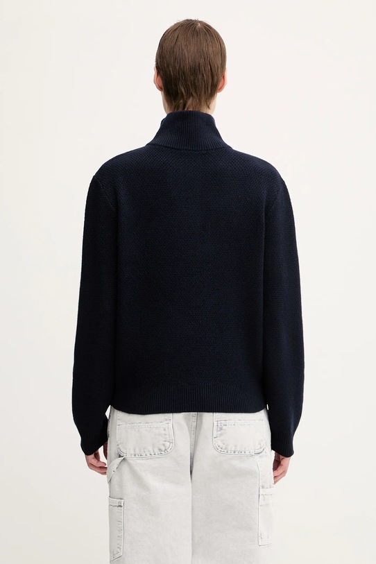 Odzież A.P.C. sweter wełniany Pull Thea WVBCZ.F23426 granatowy