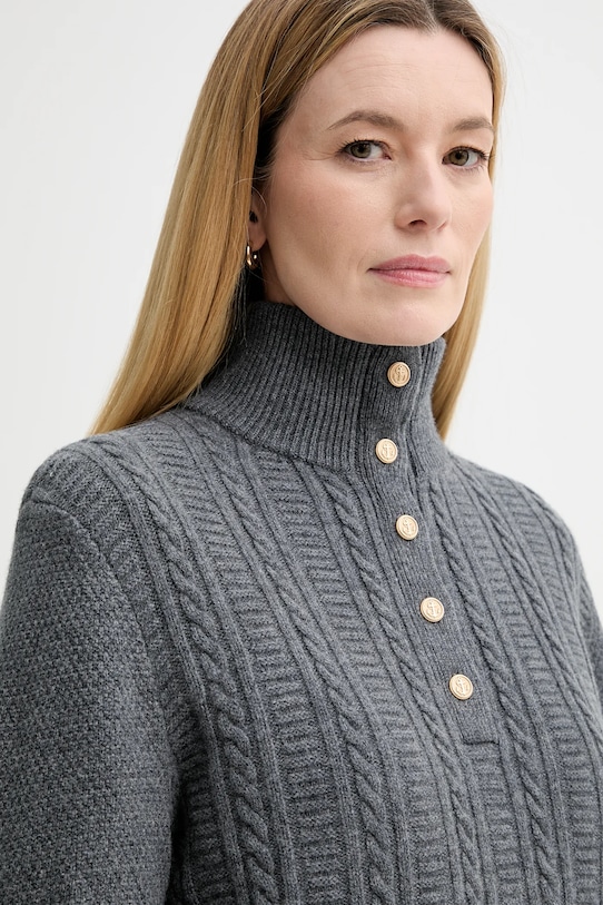 Vlněný svetr A.P.C. Pull Thea šedá WVBCZ.F23426