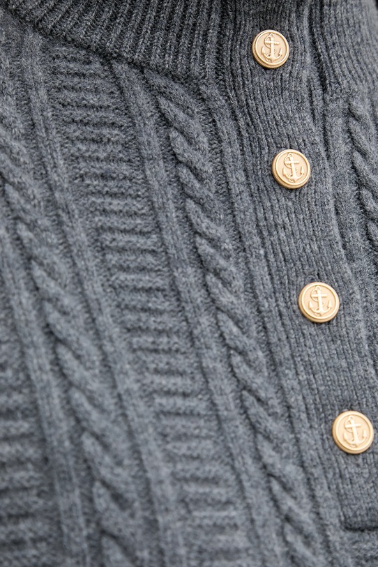 Vlněný svetr A.P.C. Pull Thea WVBCZ.F23426 šedá