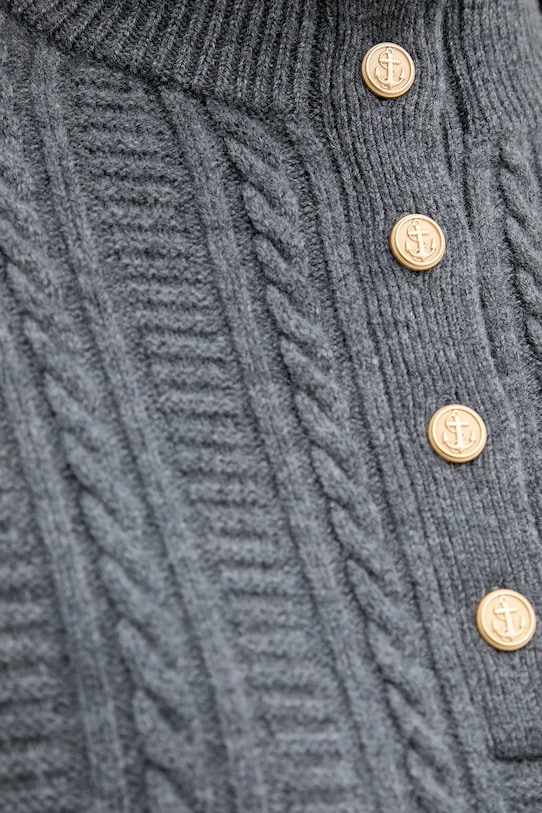 Vlněný svetr A.P.C. Pull Thea WVBCZ.F23426 šedá