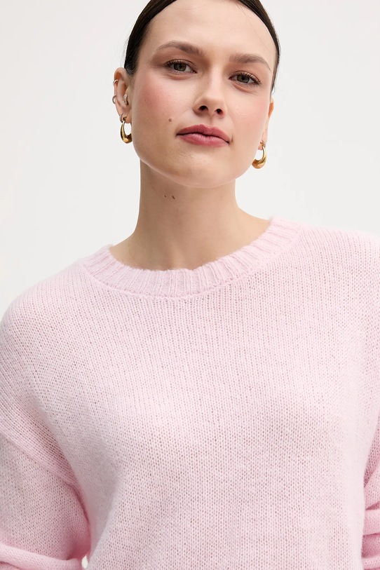 Marc Aurel sweter z dodatkiem wełny różowy 8050.8001.82091
